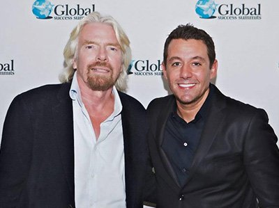 Greg Secker and Richard Branson